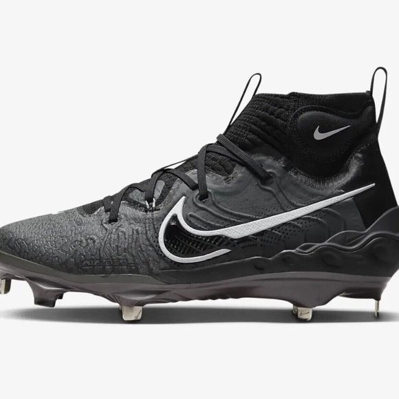 Nike Alpha Huarache NXT Black Metal Baseball Cleats DJ6517-010 Mens NEW - Picture 7 of 16